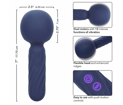CalExotics Charisma Seduction Massager 12 Modes, Waterproof, Purple