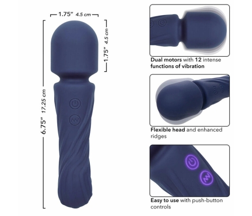 CalExotics Charisma Allure Dual Motor Massager 12 Functions Purple 17.25cm