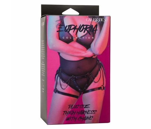 CalExotics Euphoria Plus Size Premium Thigh Harness with Chains