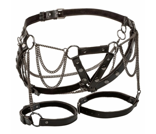 CalExotics Euphoria Plus Size Premium Thigh Harness with Chains