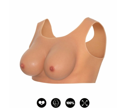 HIDDEN DESIRE Alter Ego Silicone Wearable Breast Top E-Cup Flesh S-L