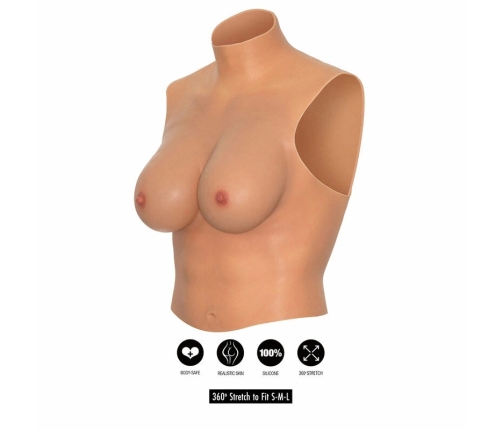 HIDDEN DESIRE ALTER EGO Silicone Wearable Breast Shirt E-Cup Flesh Tone