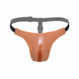 Hidden Desire Alter Ego Silicone Adjustable Open Thong One Size Flesh