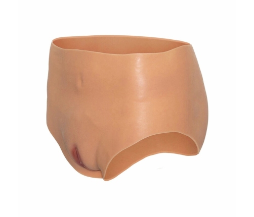 HIDDEN DESIRE ALTER EGO High Waist Silicone Open Brief S-M-L Flesh