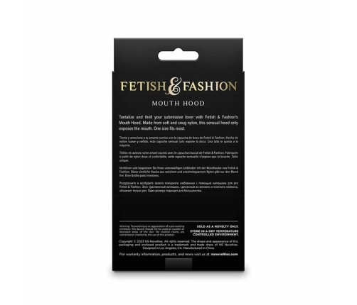 NS Novelties Fetish & Fashion Nylon Mouth Hood White One Size