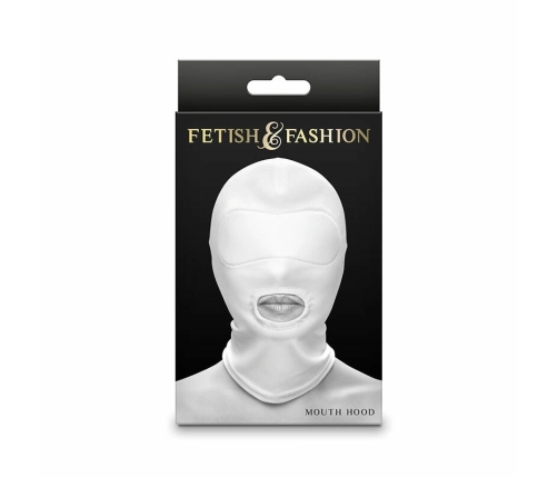 NS Novelties Fetish & Fashion Nylon Mouth Hood White One Size