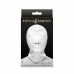 NS Novelties Fetish & Fashion Nylon Hood White with Zippered Mouth Opening