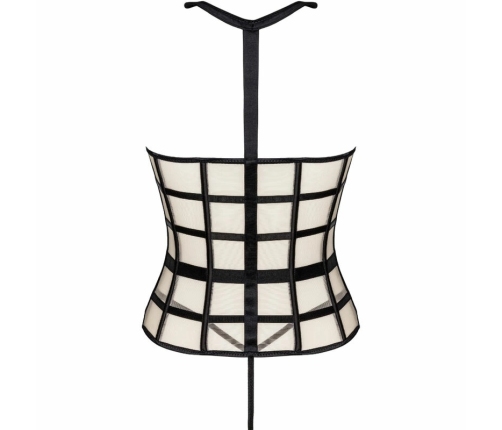 LivCo Corsetti Laura LC 20215 Corset Set Black/Beige L/XL