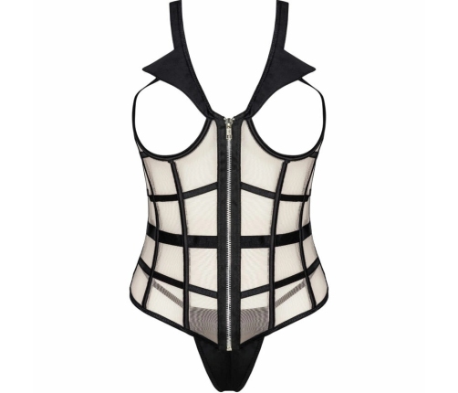 LivCo Corsetti Laura LC 20215 Corset Set Black/Beige L/XL