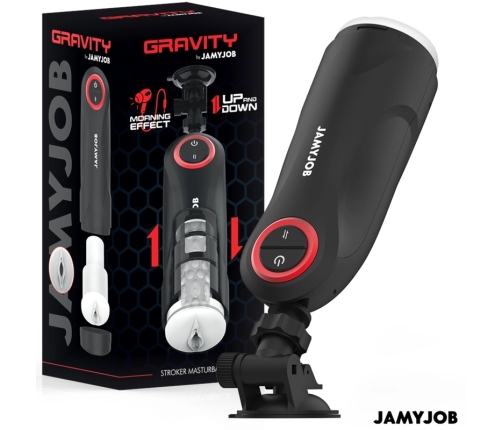 Jamyjob Gravity Automatic Intimate Machine 5 Modes USB Black-Red