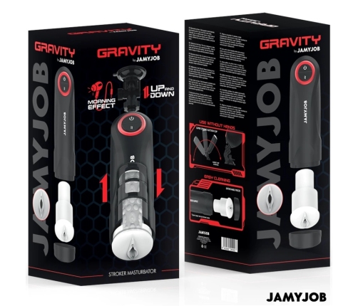 Jamyjob Gravity Automatic Intimate Machine 5 Modes USB Black-Red