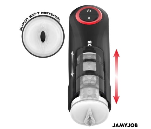 Jamyjob Gravity Automatic Intimate Machine 5 Modes USB Black-Red