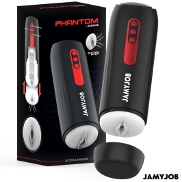 JAMYJOB PHANTOM Automatic Intimate Device 5 Modes Black-Red Silicone JAMYJOB PHANTOM Automatic Intimate Device 5 Modes Black-Red Silicone
