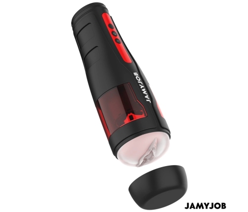 Jamyjob Cyclone Automatic Intimate Machine 10 Rotation & Thrust Modes Black-Red