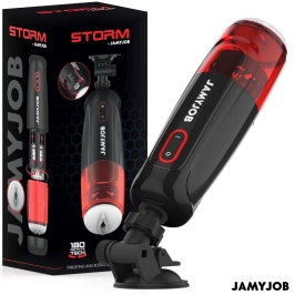 Jamyjob Storm Automatic Device 10 Modes Black-Red USB Waterproof Jamyjob Storm Automatic Device 10 Modes Black-Red USB Waterproof