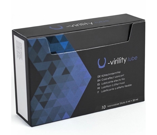 500 Cosmetics U-Virility Lube Water-Based Cooling Gel 10 x 5ml Sachets