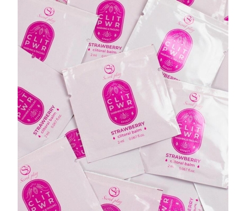Secret Play Strawberry Flavored Lubricant Single Dose 2ml Vegan Formula