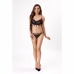 LivCo Corsetti Fashion Nerina Lace Bra & Thong Set Black S/M