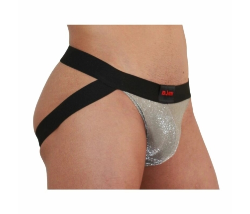 BURN - 001 JOCK SHINY BEIGE / BLACK M