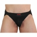 BURN Jock Shiny Black M - Modern Athletic Intimate Wear