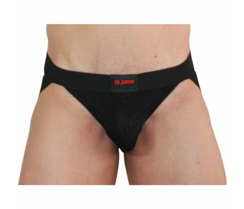 BURN Jockstrap Shiny Black XL - Premium Comfort & Modern Design