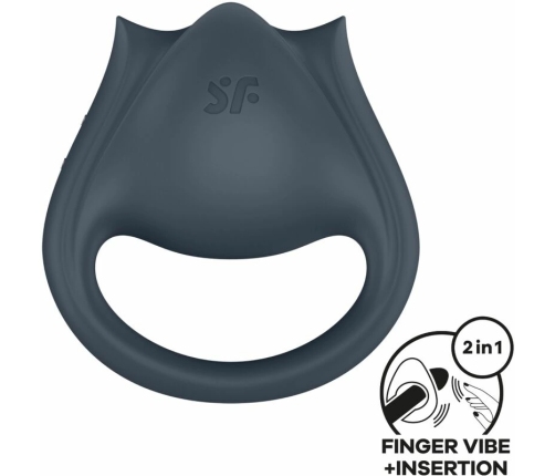 Satisfyer Perfect Pair 2 Multi-Functional Intimate Ring & Finger Device Grey