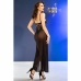 Chilirose CR 4723 Elegant Long Black Lace Nightgown & Thong Set M