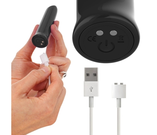 INTENSE Todrick Black Compact Vibrating Bullet 10 Modes Waterproof