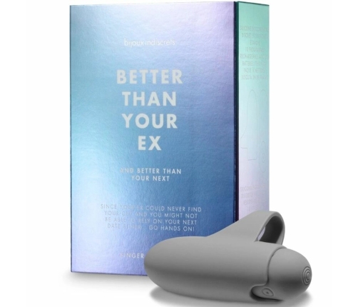 Bijoux Indiscrets Better Than Your Ex Compact 10-Mode Grey Finger Device