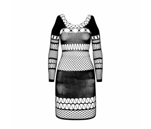 PASSION BS105 Bodystocking Red - One Size, Elegant Mesh Design