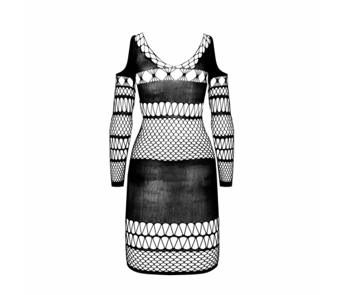 PASSION BS105 White Mesh Bodystocking One Size - Elegant Lace Design