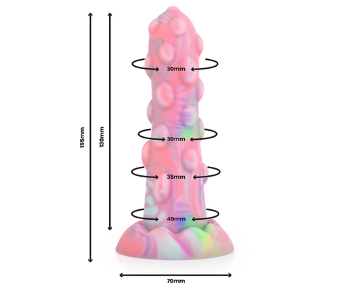 EPIC NIXIE Shape-Shifting Silicone Model, Suction Base, 15.5cm, Blue