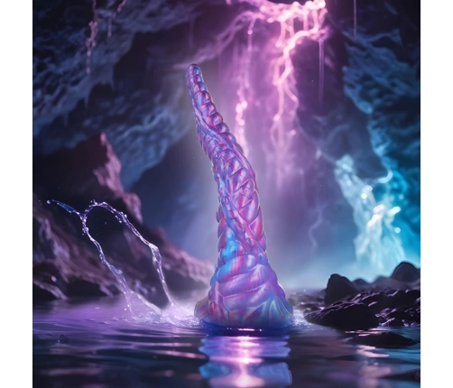 EPIC NOKKEN Water Creature Silicone Model with Suction Base 28cm Blue