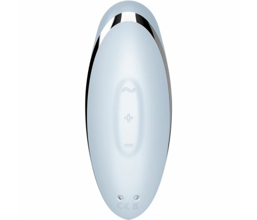 Satisfyer Tap & Climax 2 Dual-Action Vibrator Blue Silicone USB