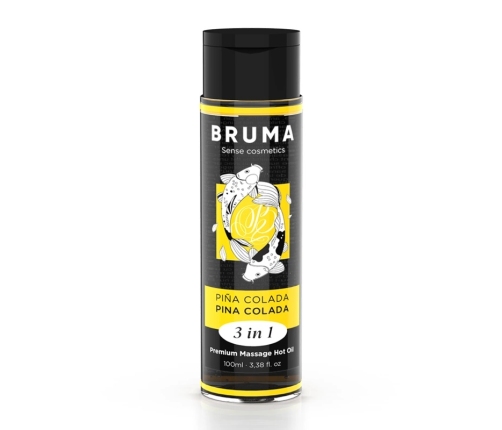 BRUMA Premium 3-in-1 Massage Oil Pina Colada Scent 100ml Vegan Formula