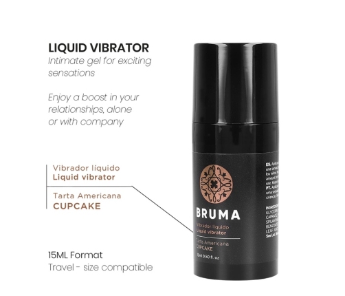 BRUMA Ultra Sliding Cupcake Flavored Intimate Gel 15ml Travel Size