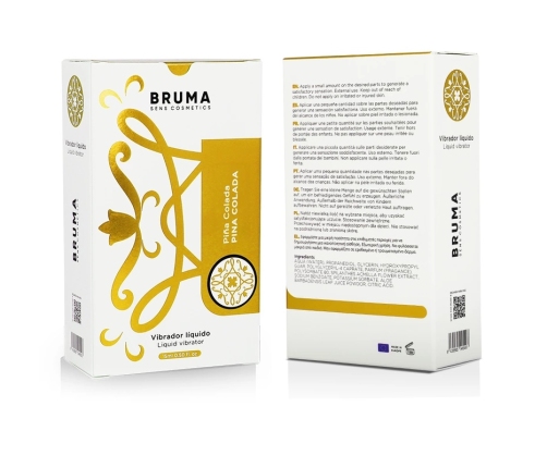 BRUMA Ultra Sliding Intimate Gel Pina Colada 15ml - Travel Size Lubricant