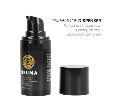 BRUMA Ultra Sliding Intimate Gel Pina Colada 15ml - Travel Size Lubricant