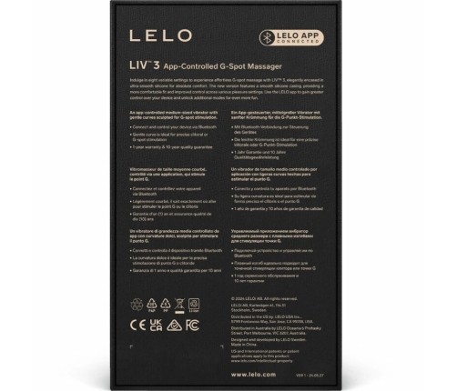 LELO LIV 3 Pink - App-Controlled Intimate Wellness Device, 169 mm