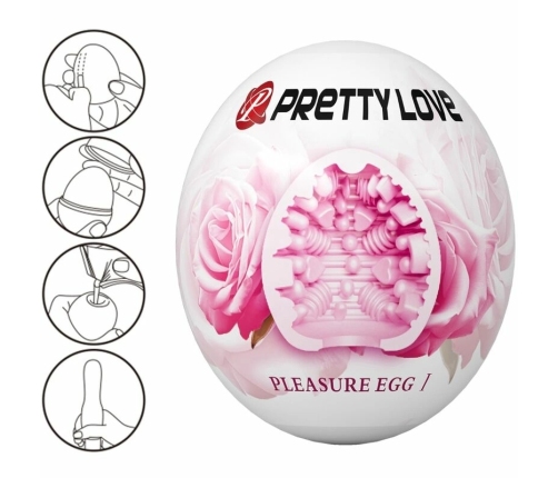 Pretty Love BM-00900T90 Intimate Stimulation Egg Pink, Waterproof, Compact