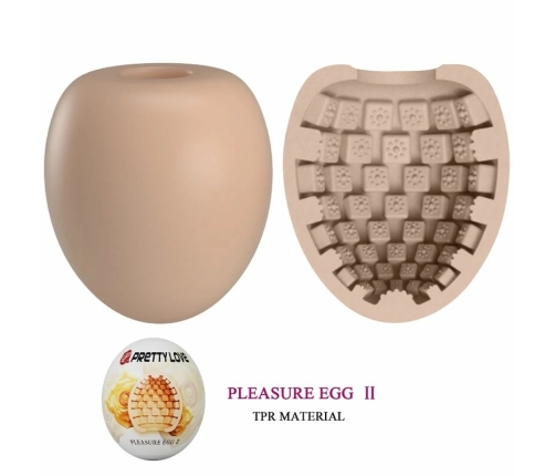 Pretty Love BM-00900T90-1 Intimate Egg Device, Flexible, Flesh, 5.5x6.7cm
