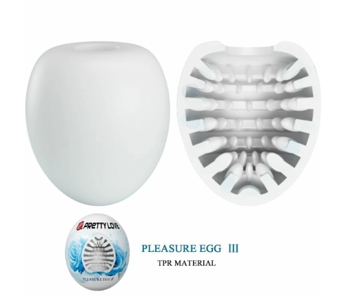 Pretty Love BM-00900T90-2 Intimate Egg Device White, Flexible TPR