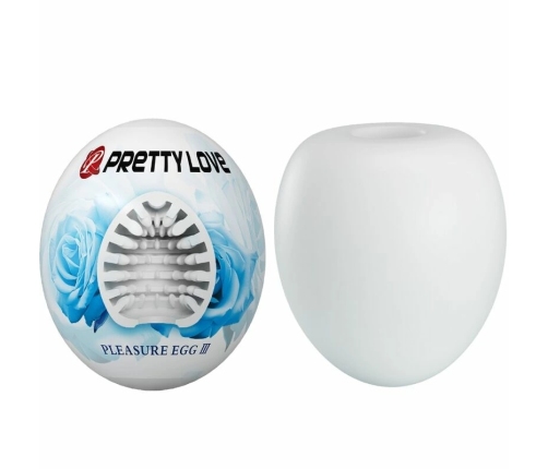 Pretty Love BM-00900T90-2 Intimate Egg Device White, Flexible TPR