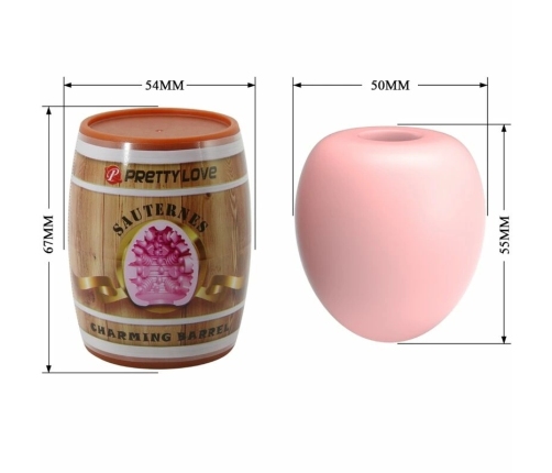 Pretty Love BM-00900T91 Intimate Egg Device Pink Flexible TPR 6.7cm
