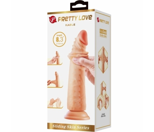 Pretty Love Model 2 Flexible Intimate Device 21cm Flesh TPR Vertebral Core