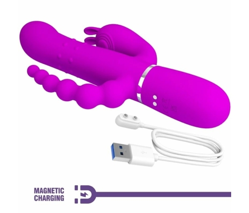 Pretty Love Cammy 4-in-1 Pink Multifunctional Vibrator, Triple System