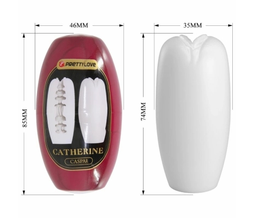 Pretty Love Catherine White Intimate Sleeve TPR 85x46mm Waterproof