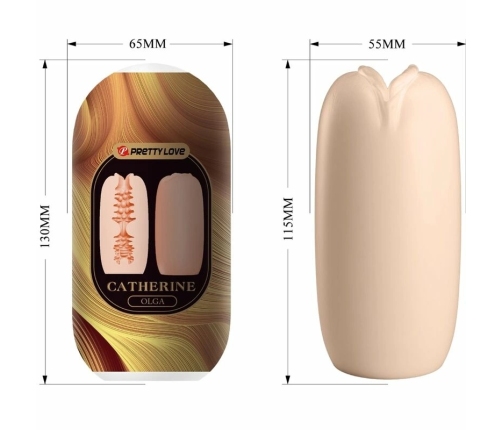 Pretty Love Olga Intimate Stimulation Device Flesh 130x65 mm