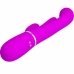 Pretty Love Shania Triple Vibrating Silicone Device Pink, 7 Modes