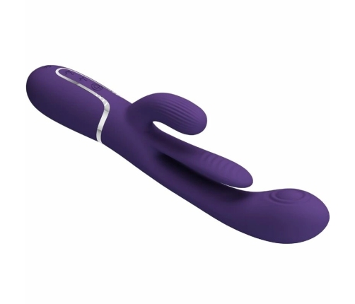Pretty Love Shania Triple System Intimate Vibrator Purple Silicone USB